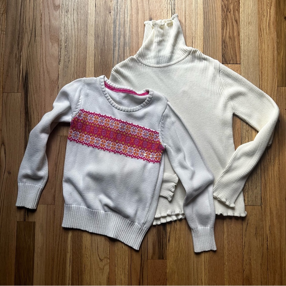 Sweater deal! Taylored look in winter white. Pre-bundled to save on shipping!